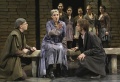 Chris Genebach (Pylades), Holly Twyford (Electra), Jay Sullivan (Orestes), Lauren Culpepper (Chorus), Rebecca Hart (Chorus), Margo Seibert (Chorus), Marissa Molnar (Chorus), Rachel Zampelli (Chorus), Orestes, A Tragic Romp, by Euripides, translated and adapted by Ann Washburn, directed by Aaron Posner, Folger Theatre, 2010. Carol Pratt.